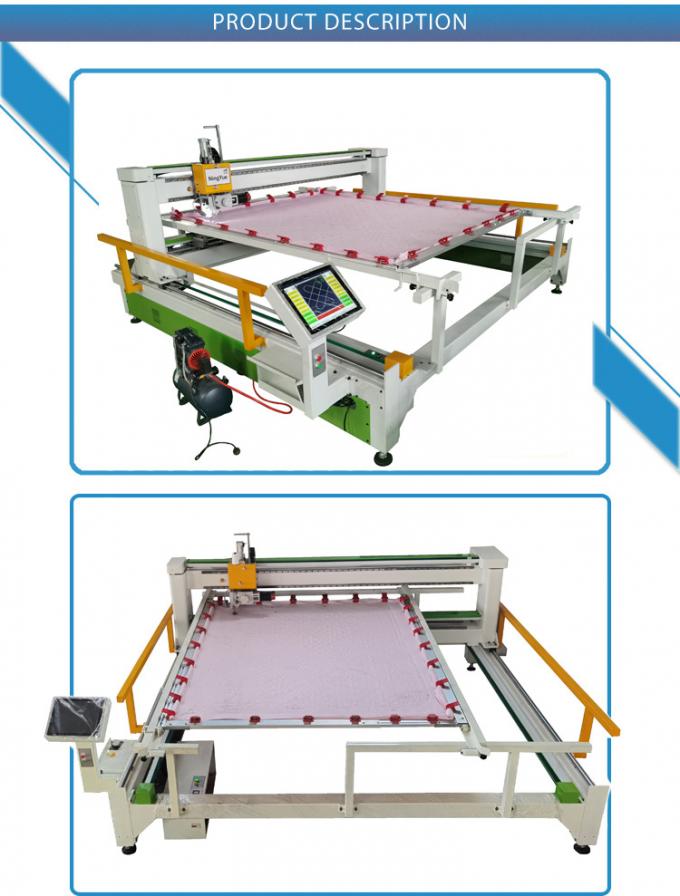 Edredón automatizado que cose haciendo CNC de la máquina que acolcha la máquina que acolcha de la sola aguja serva
