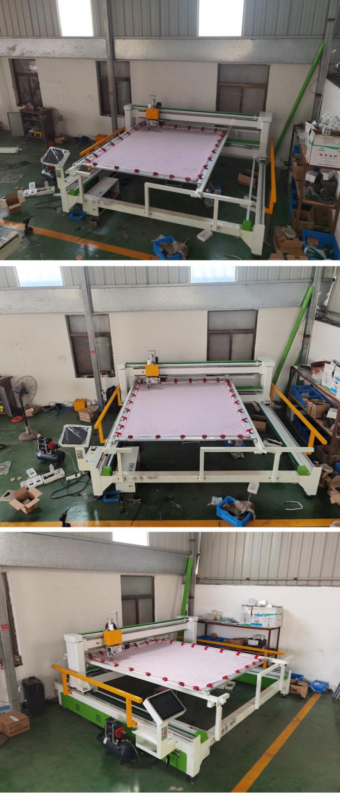 Edredón automatizado que cose haciendo CNC de la máquina que acolcha la máquina que acolcha de la sola aguja serva