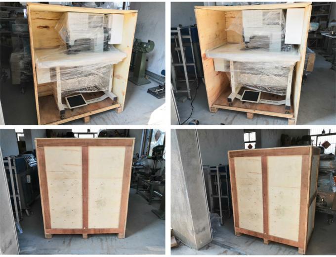 máquina de coser del modelo de cuero del sofá del pie de la aguja doble de la cama del poste que camina