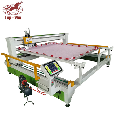 Edredón automatizado que cose haciendo CNC de la máquina que acolcha la máquina que acolcha de la sola aguja serva