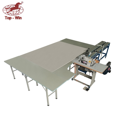 Consolador automático del edredón que arregla la Sobre-cerradura del borde de la cinta de la cama de alfombra de la máquina de coser con la tabla de funcionamiento
